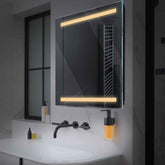 Espejo LED Cuadrado | Control por interruptor de pared | Luz blanca cálida - Reyze Seria Salono Model 4